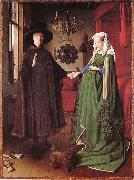 The couple Arnolfinis brollop Jan Van Eyck